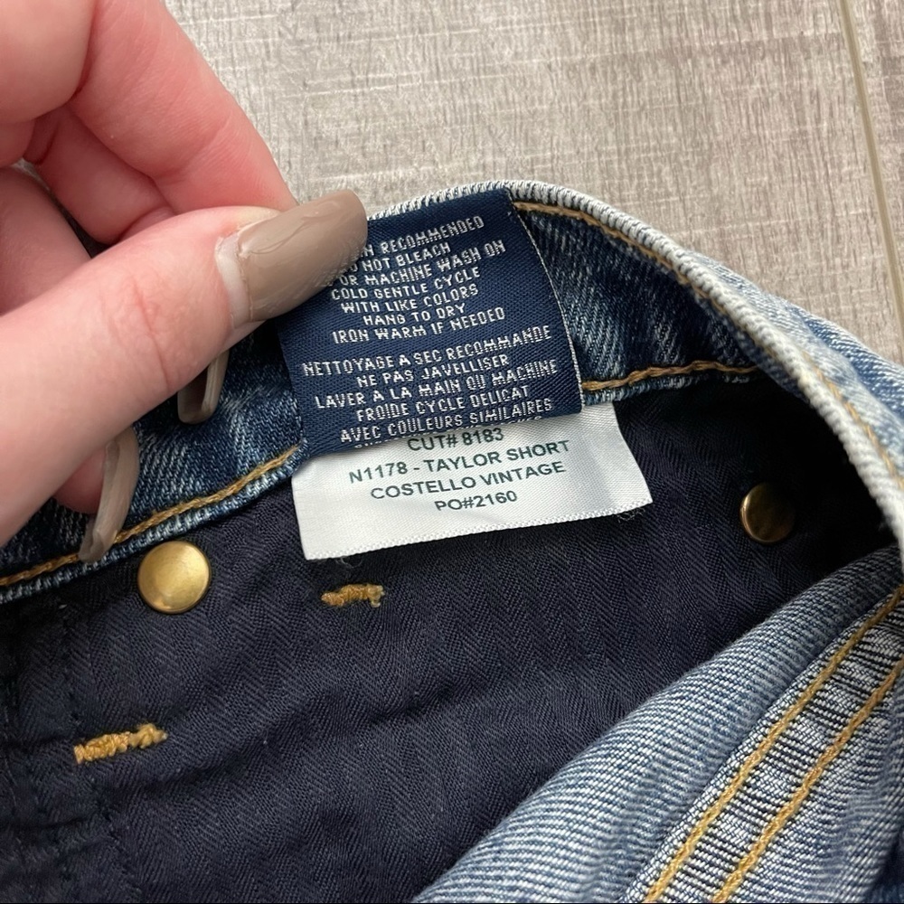 Fidelity Denim Taylor Short in Costello Vintage Distressed Size 27 - Picture 10 of 10